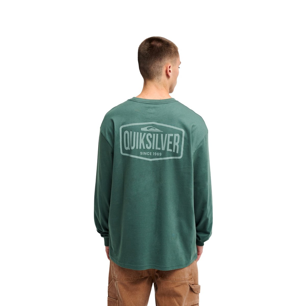 T-shirt manches longues SURF GARAGE vert forest, QUIKSILVER