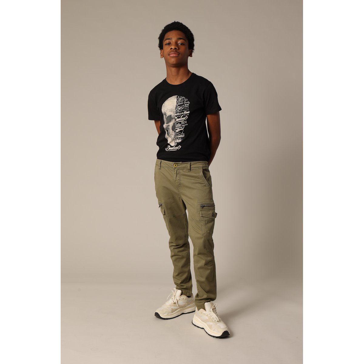 Pantalon uni casual DANAKIL light khaki, DEELUXE