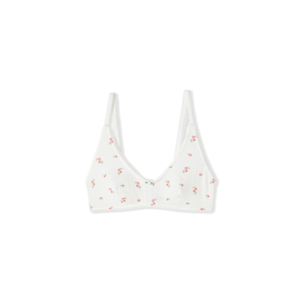 Soutien-gorge brassière en coton pointelle à motifs SLEEPOVER multicolor, ETAM