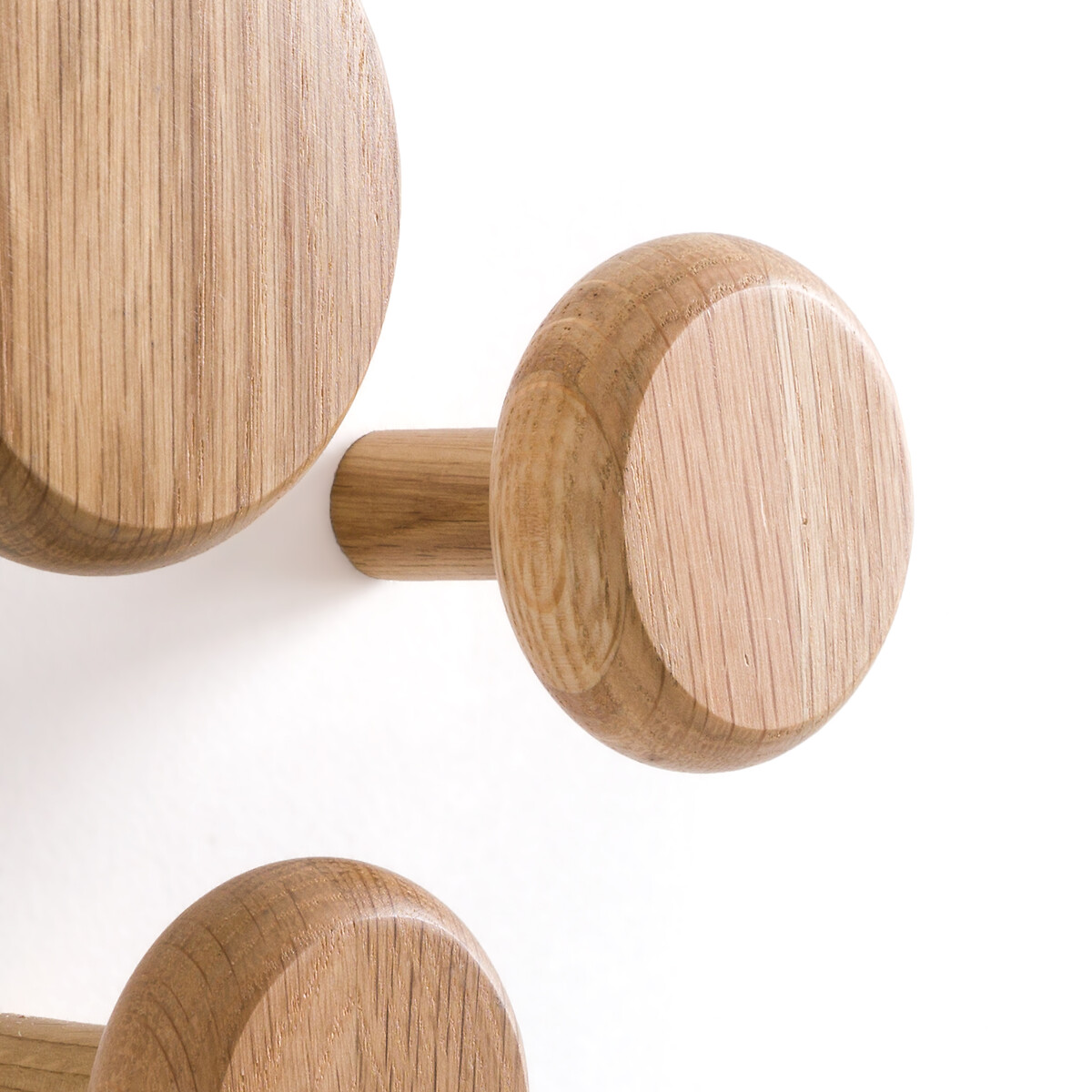 Lot de 3 patères en chêne, Kanca naturel, LA REDOUTE INTERIEURS