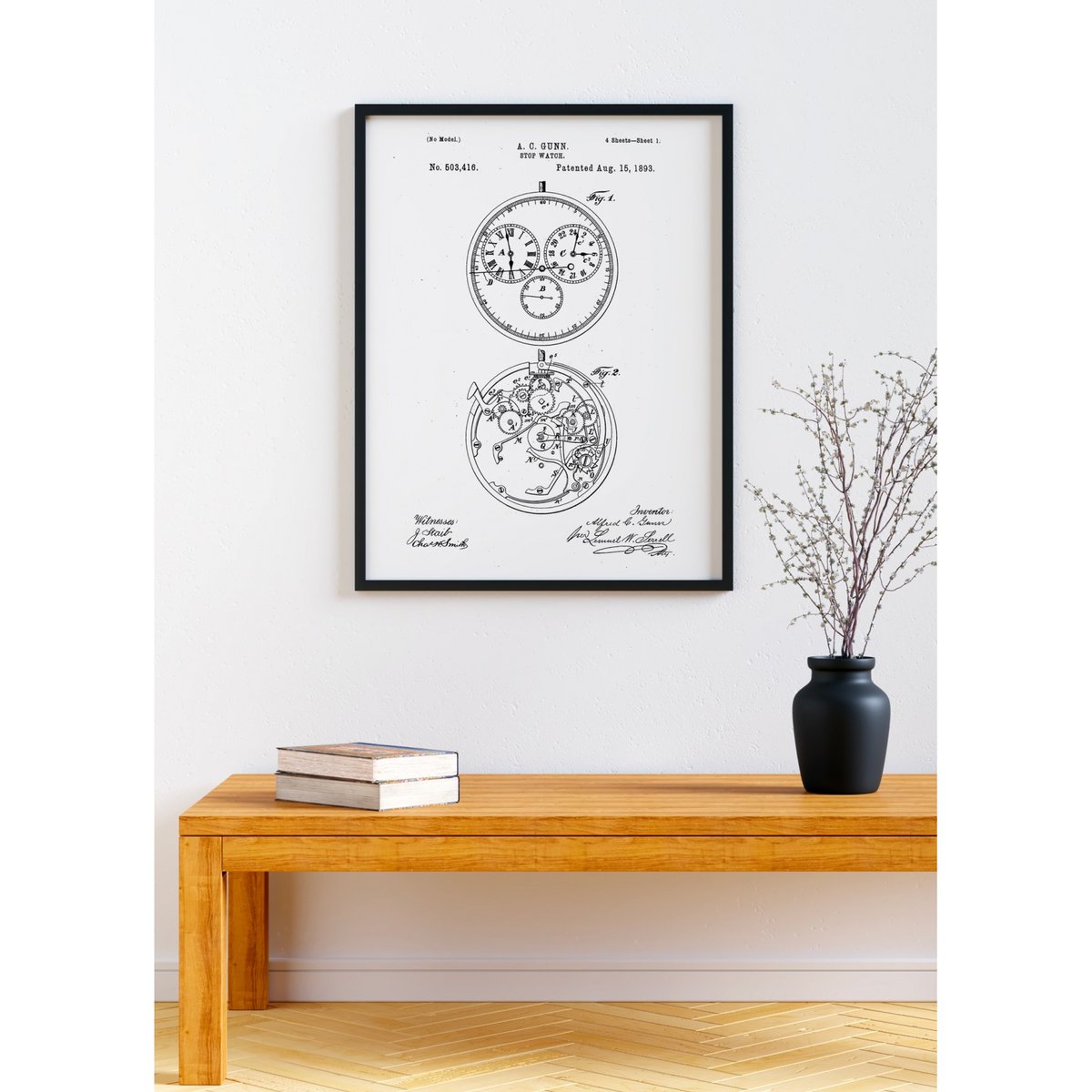 Affiche Brevet Chronomètre blanc, L'AFFICHERIE