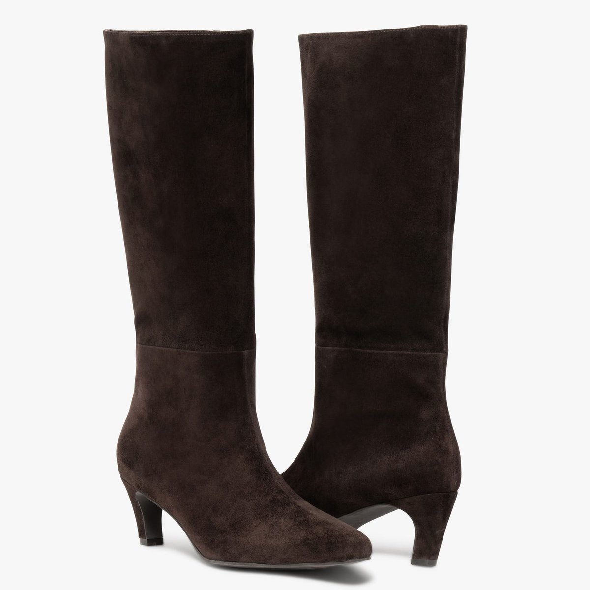Botte À Talon en cuir FELICIA marron chocolat, BOCAGE