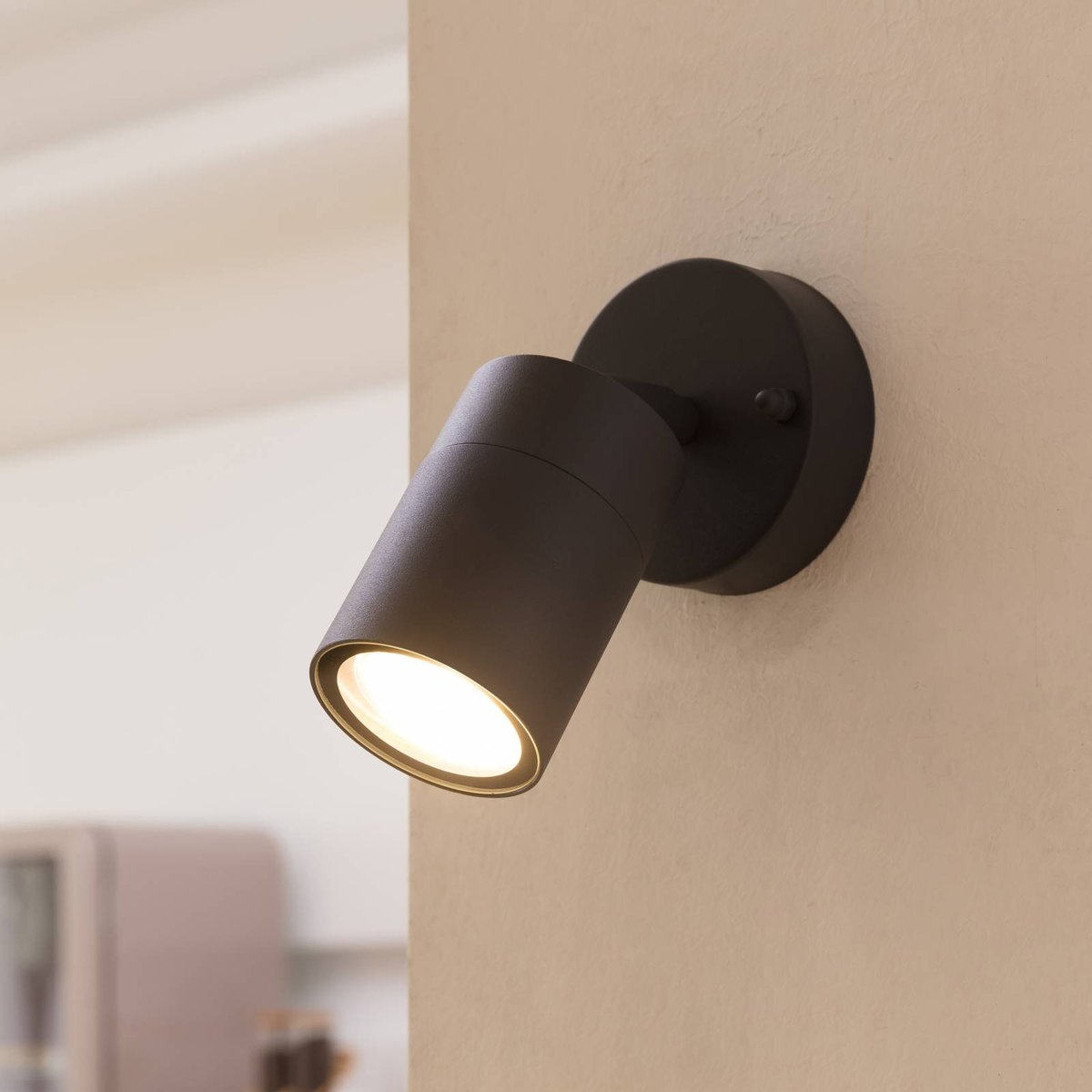Applique extérieure en aluminium moderne anthracite, PRIOS