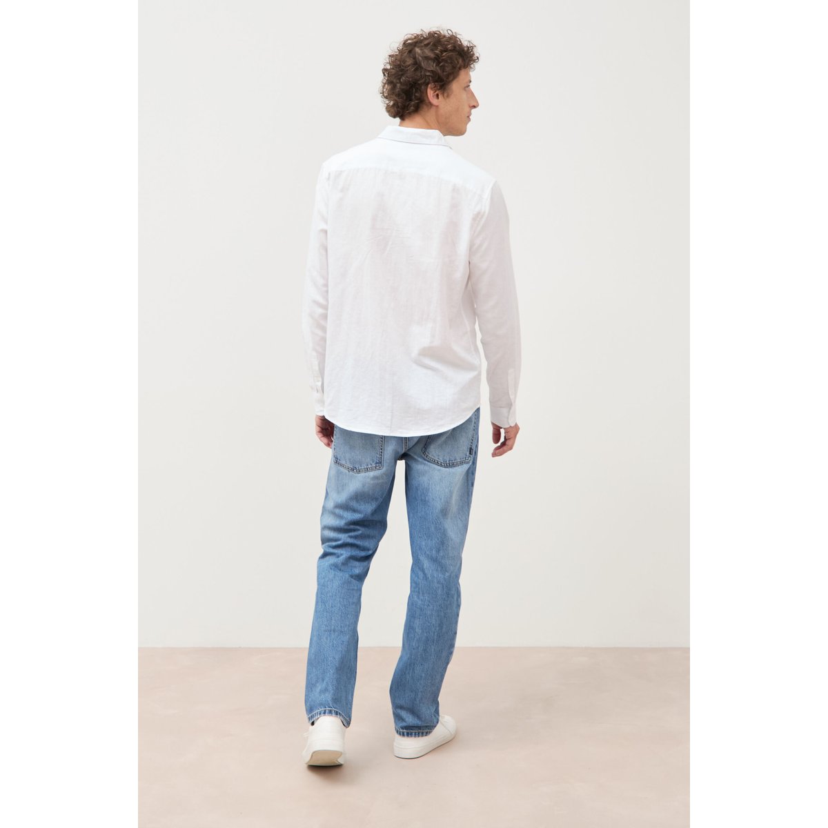 Chemise manches longues blanc, BONOBO