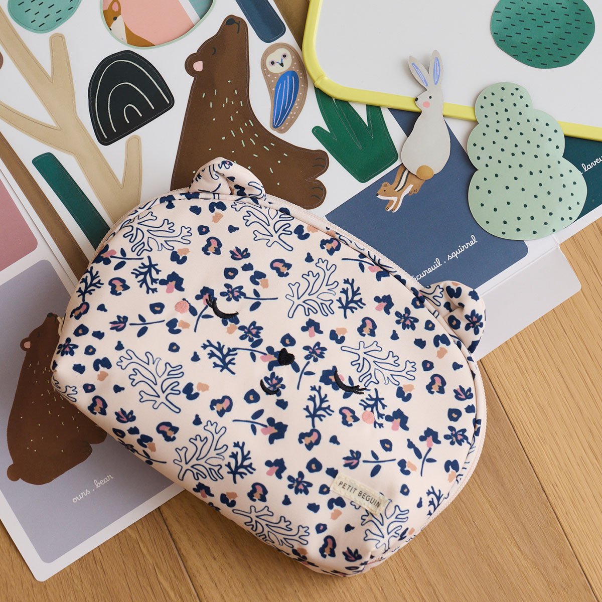 Trousse d'école enfant Céleste ecru, PETIT BEGUIN