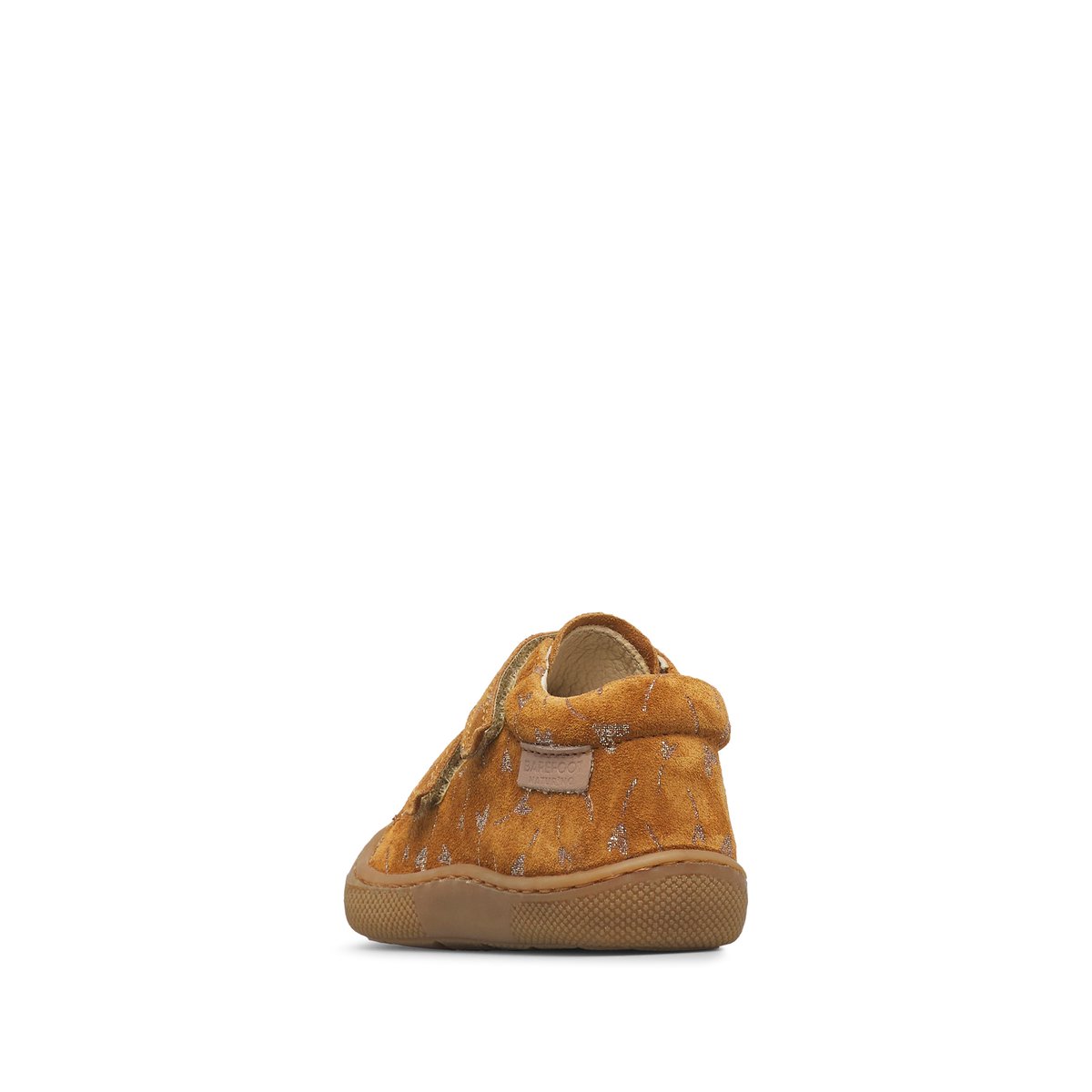 Chaussures barefoot en cuir et en daim BAREFOOT AMUR VL marron clair-platine, NATURINO