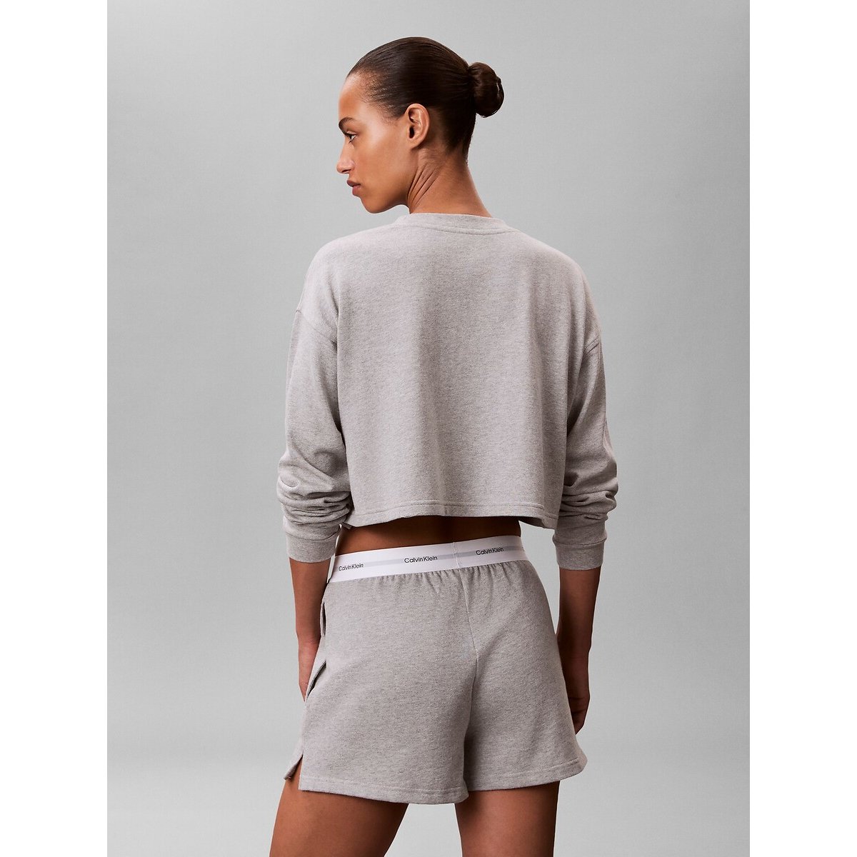 Short de pyjama LOGO COTTON JERSEY gris, CALVIN KLEIN UNDERWEAR