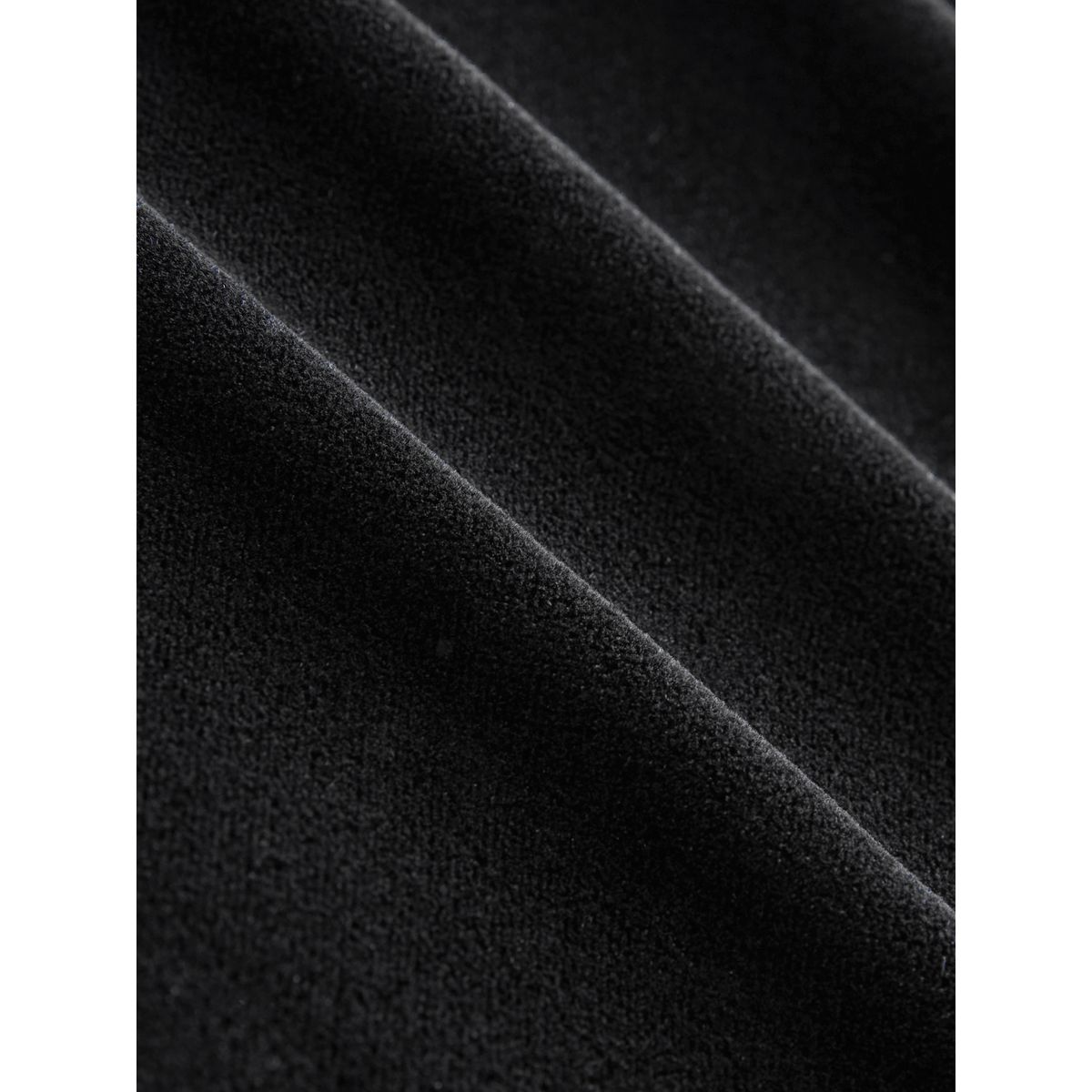 Pantalon large en velours avec dos élastique noir, NEXT