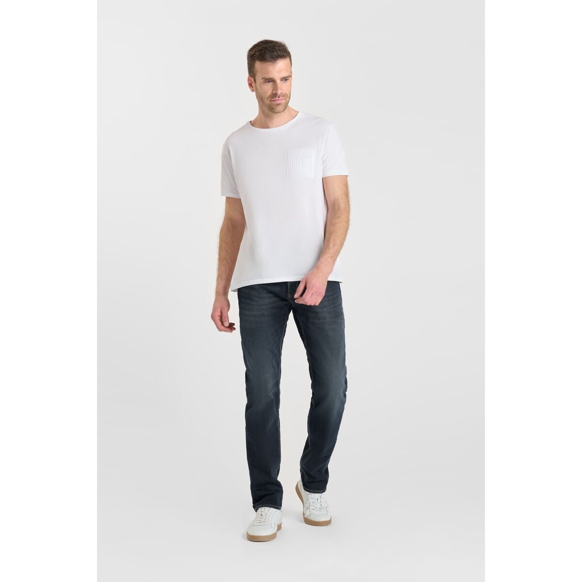 Jeans slim stretch 700/11, longueur 34 blue black, LE TEMPS DES CERISES
