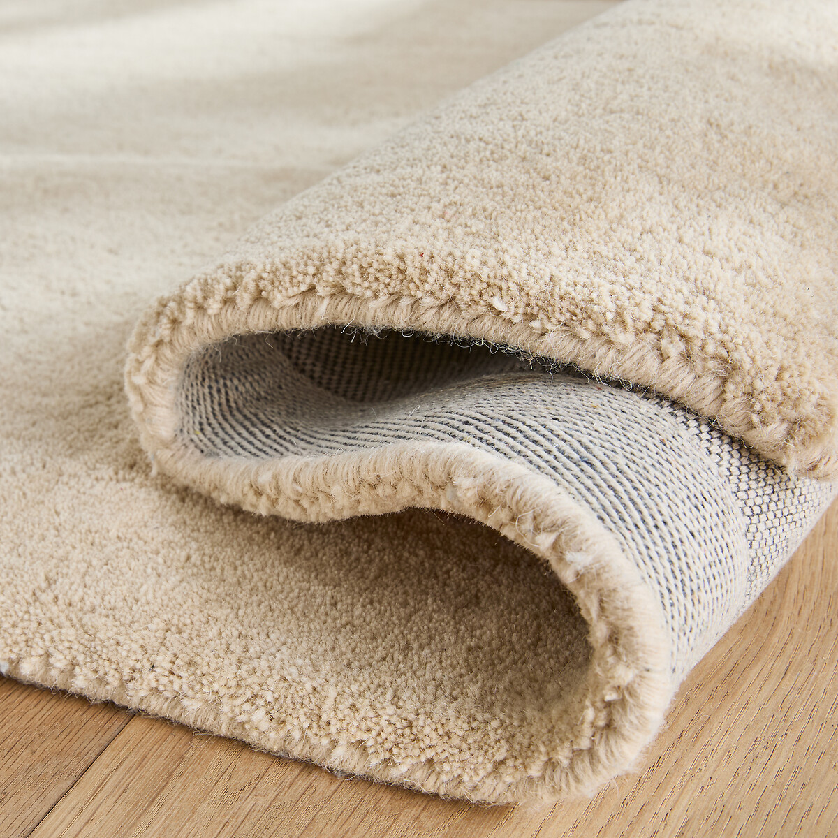 Tapis contemporain laine, tufté main XL, Sahil sable, AM.PM