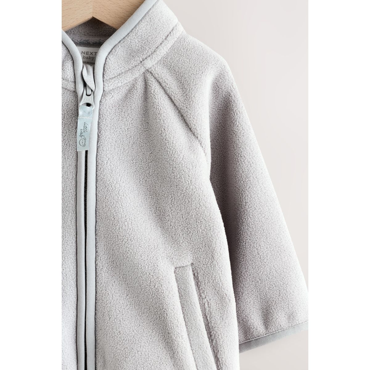 Veste bébé zippée en micro polaire gris, NEXT