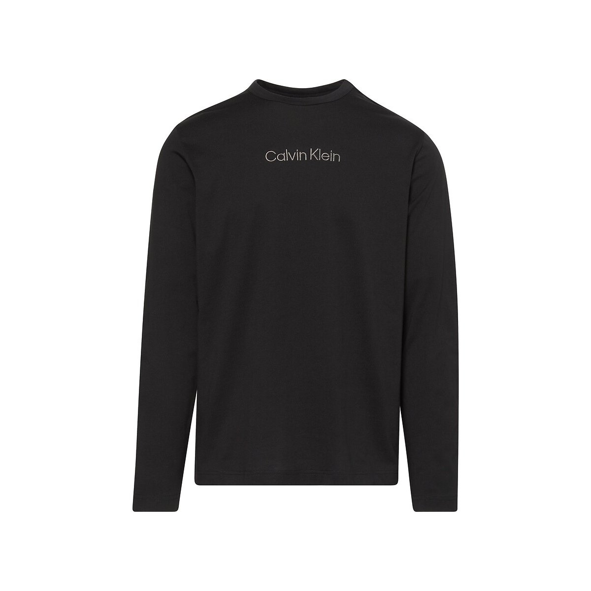 T-shirt pigiama, maniche lunghe nero , CALVIN KLEIN UNDERWEAR