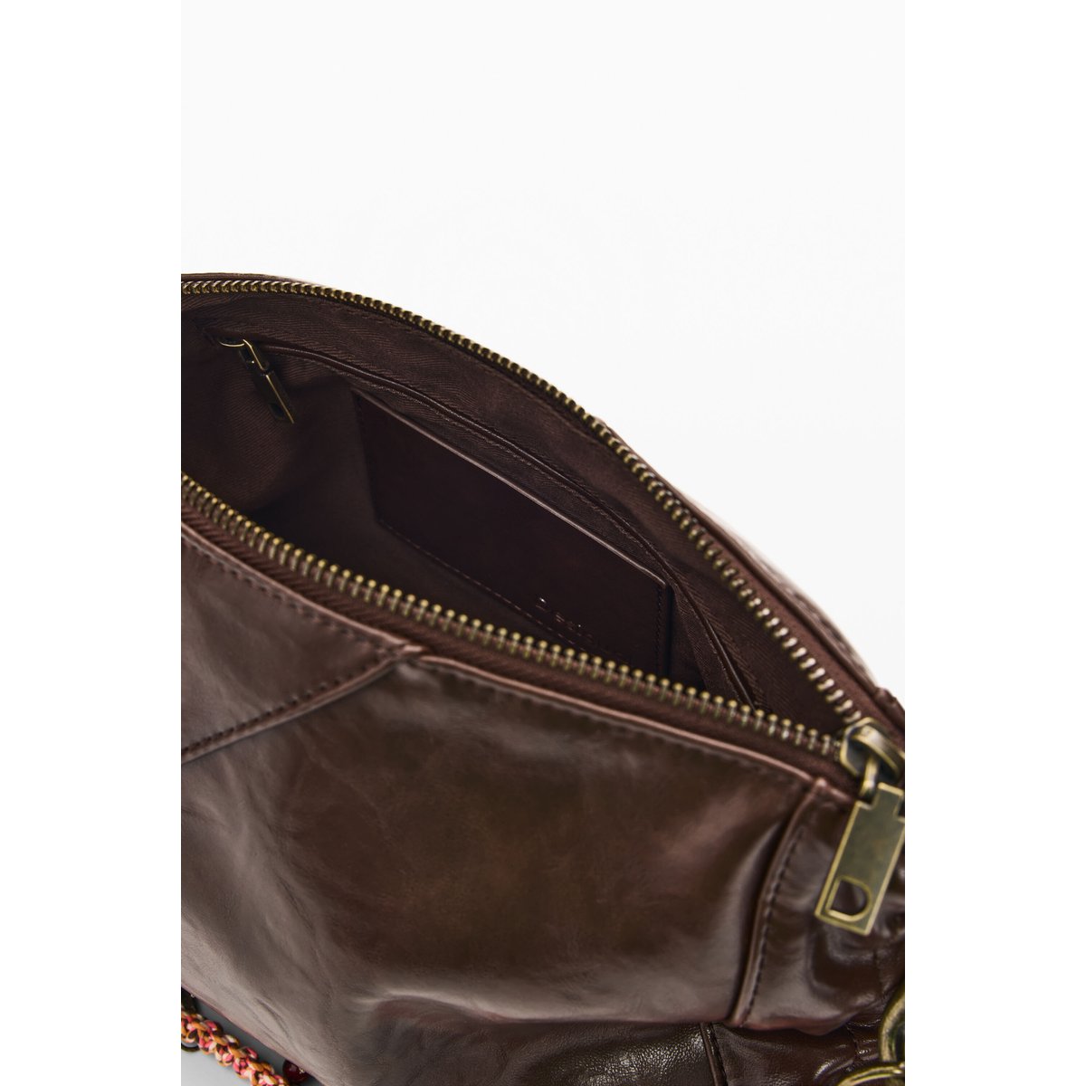Sac bandoulière moyen marron, DESIGUAL