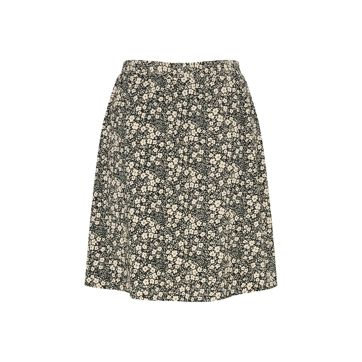 Jupe casual noir/blanc floral, KAFFE