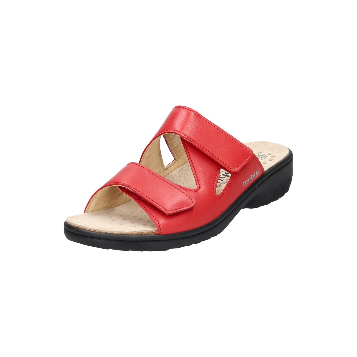 Sandales en cuir GEVA rouge ecarlate p5142758, MEPHISTO