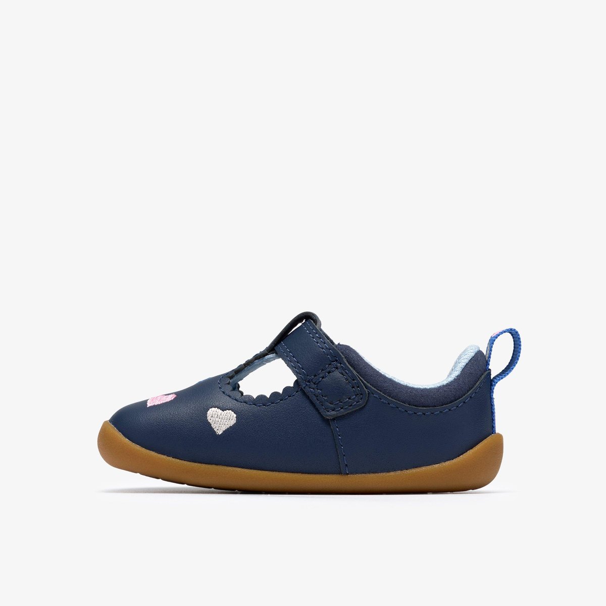 Ballerines Cuir ROAMER HEART T bleu, CLARKS