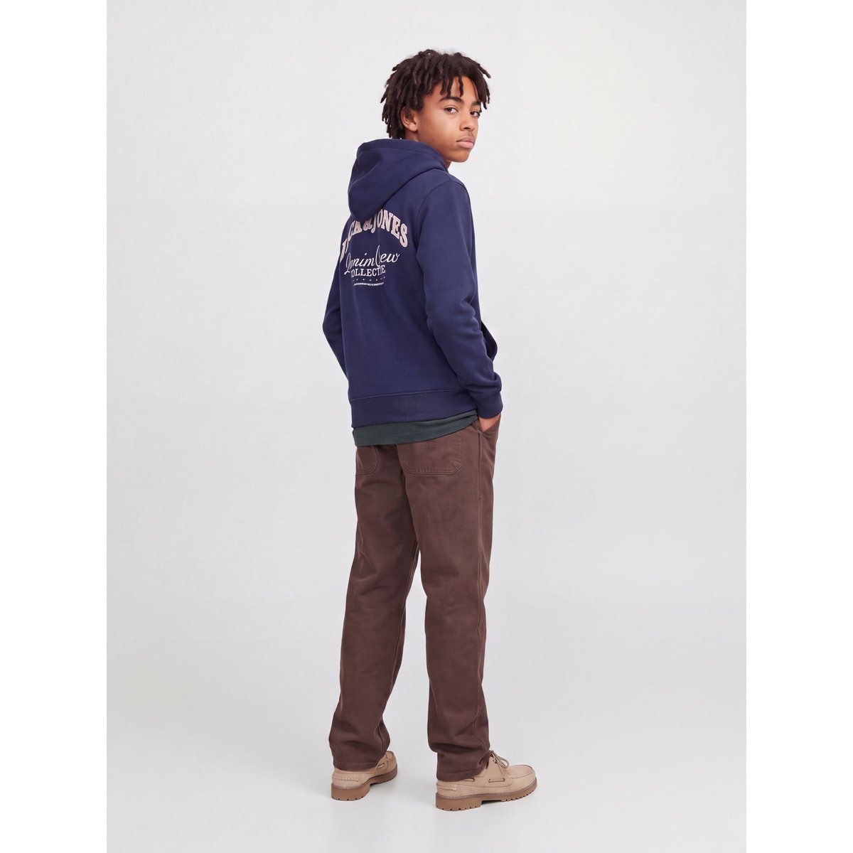 Sweat À Capuche navy blazer 1, JACK & JONES JUNIOR