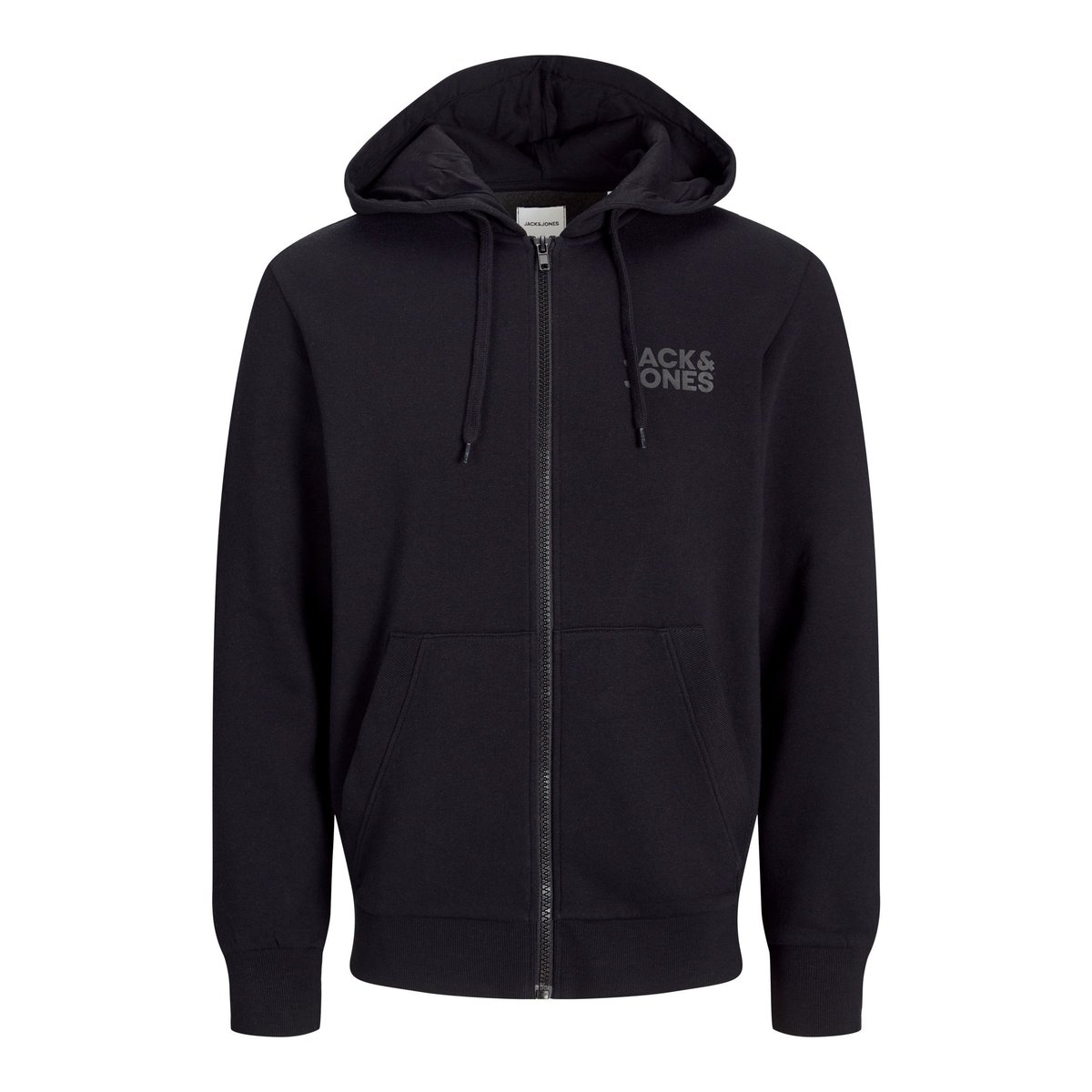 Sweat À Capuche black 1, JACK & JONES