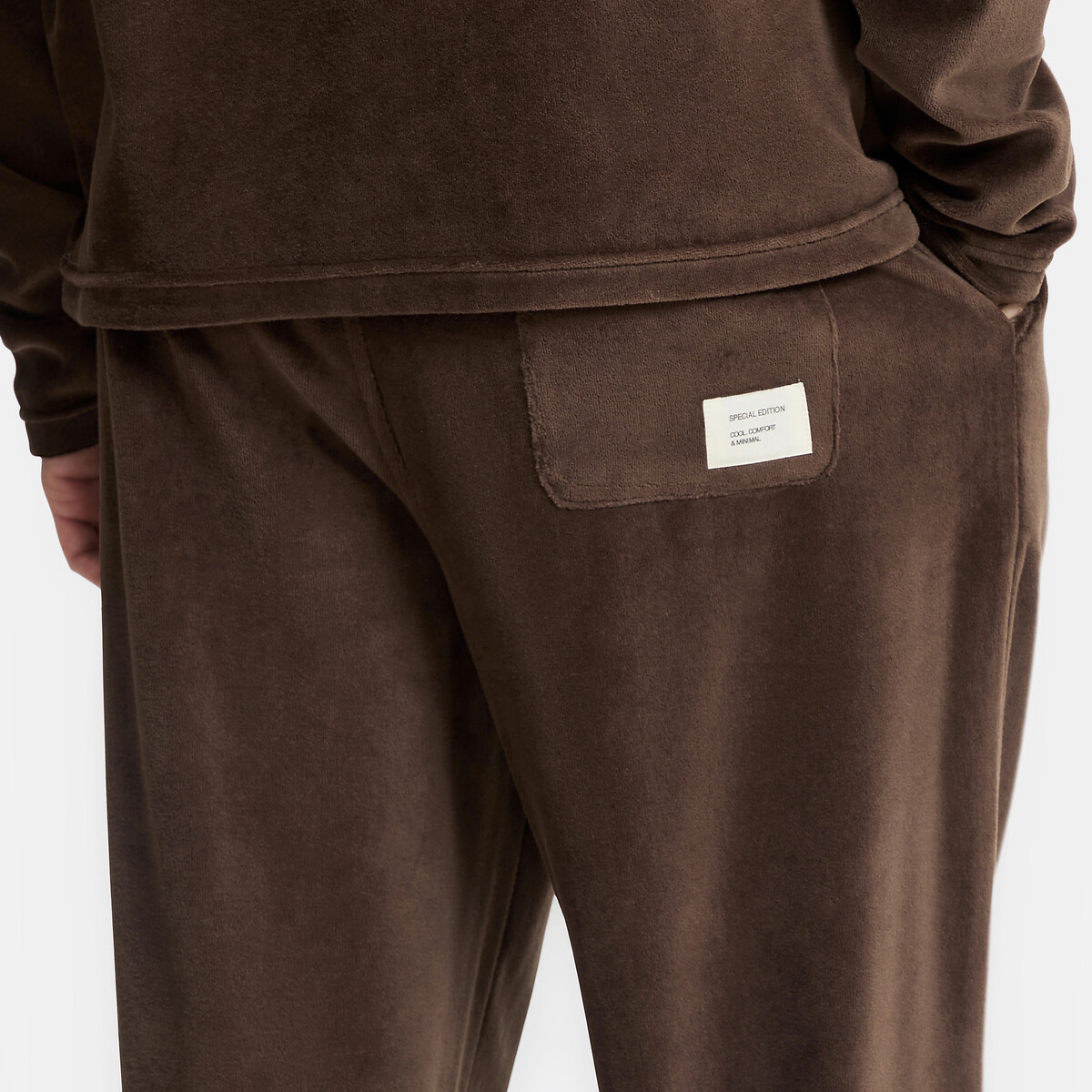 Pyjama en éponge marron, LA REDOUTE COLLECTIONS
