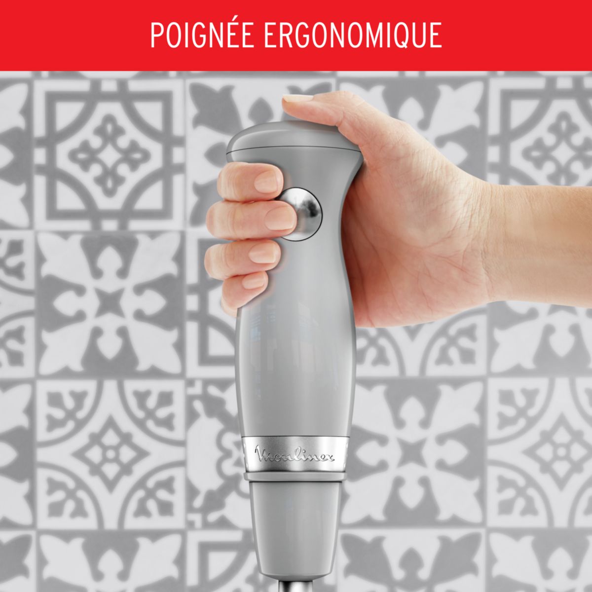 Mixeur soleil pepper DD471E10 gris, MOULINEX