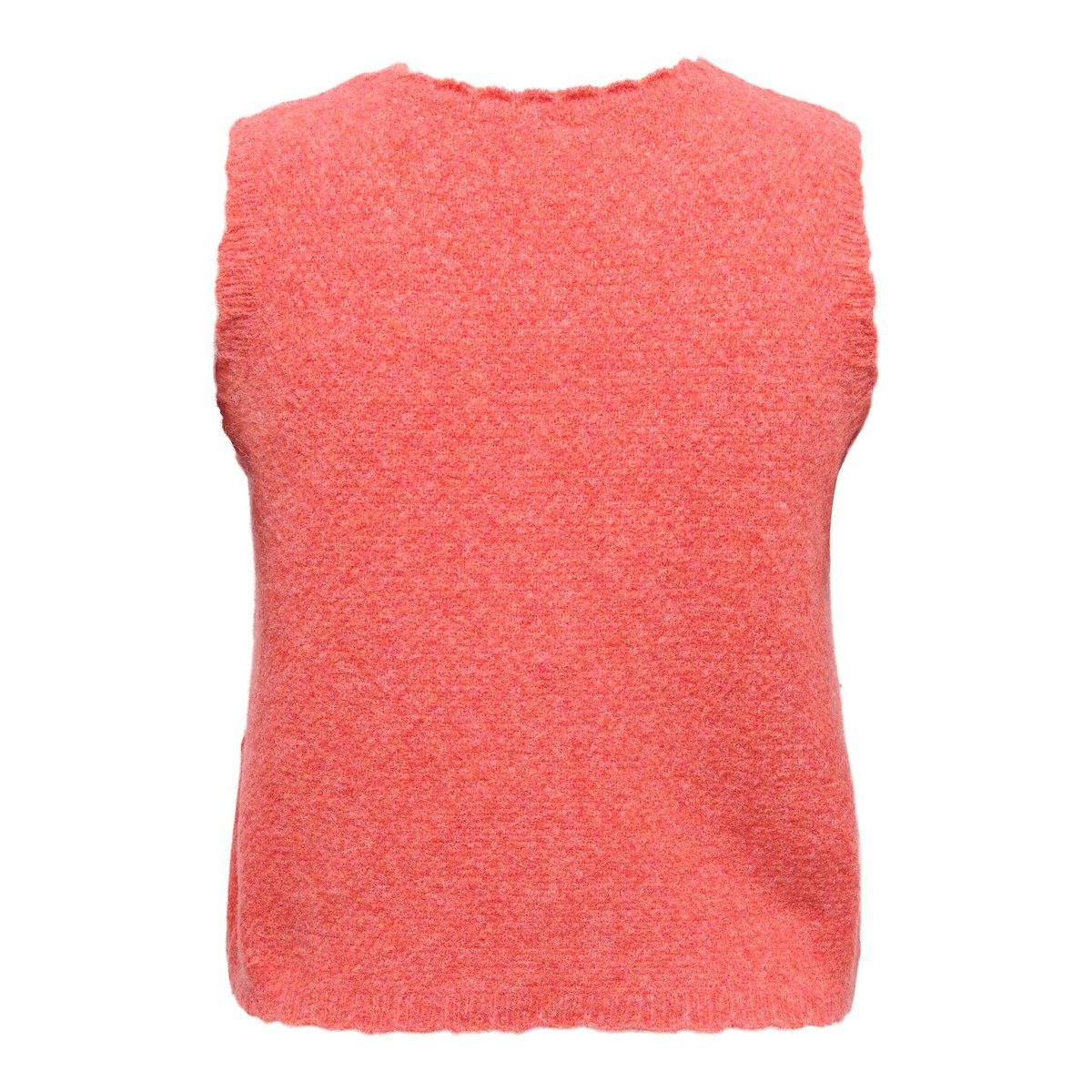 Gilet, sans manches, col V corail, ONLY