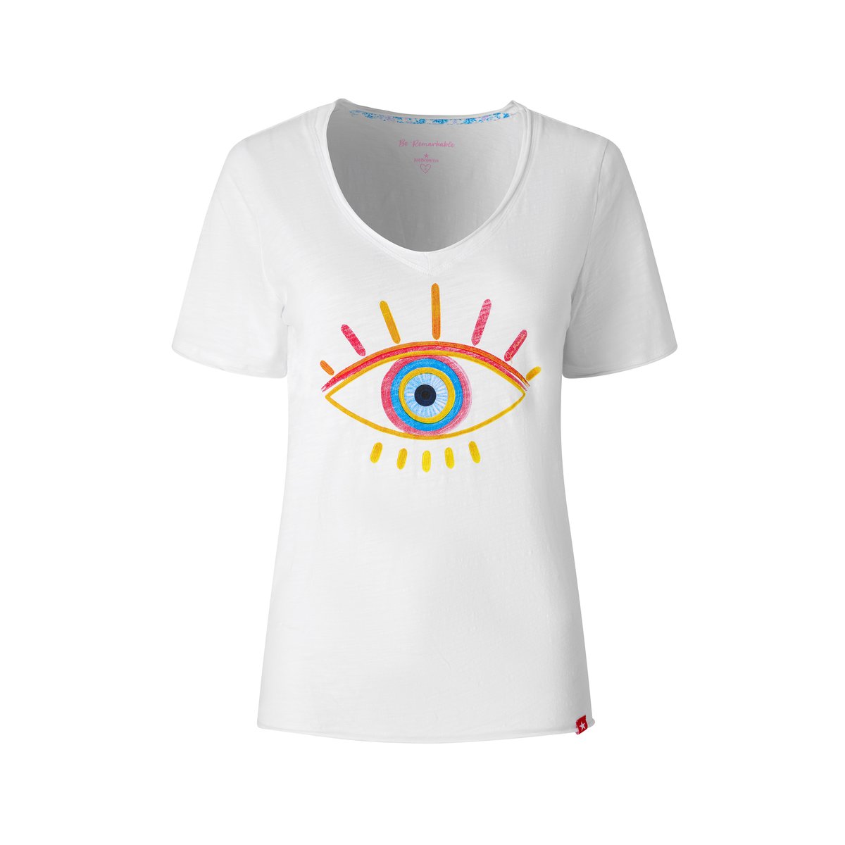 T-shirt à motif œil blanc, JOE BROWNS