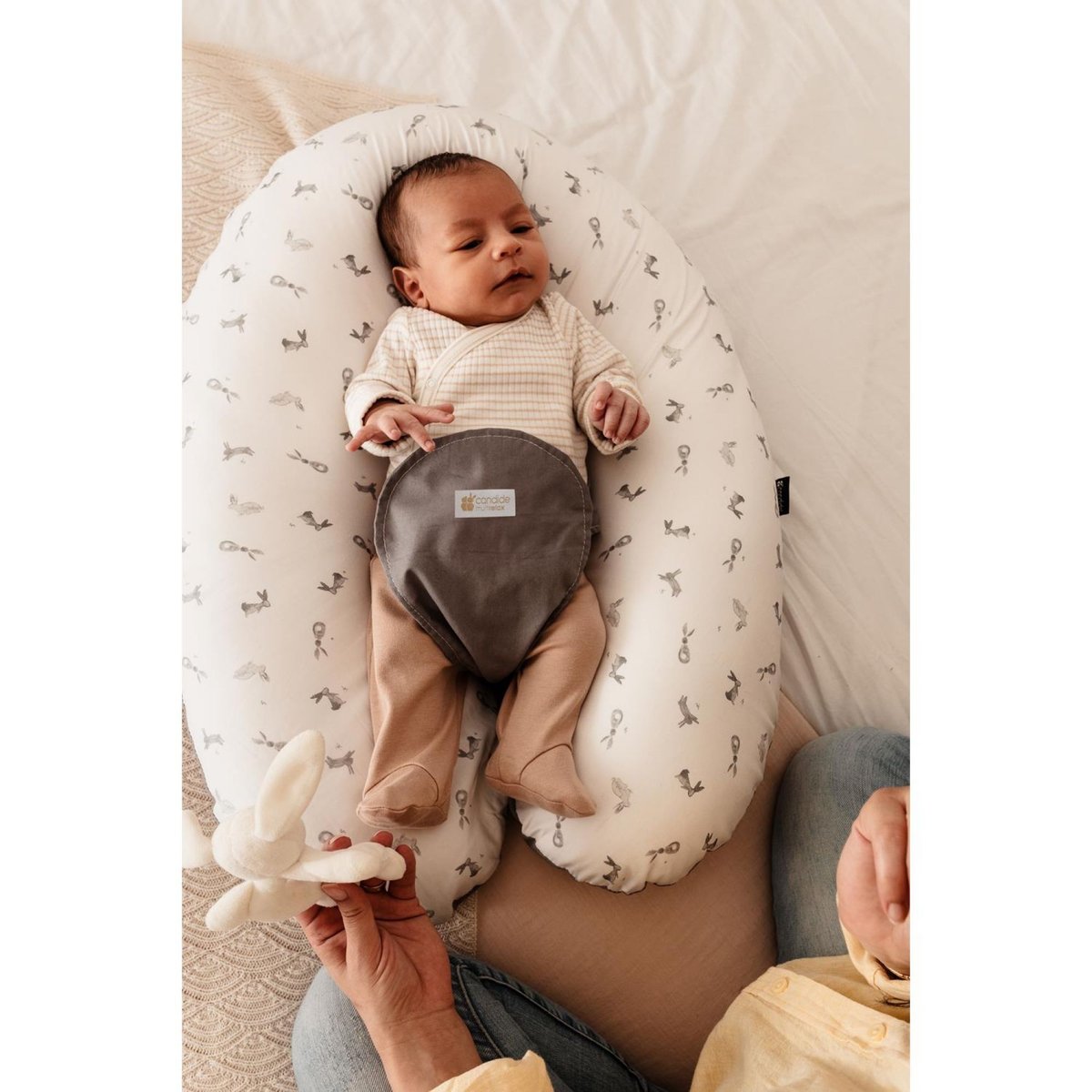 Coussin d'allaitement Multirelax+ Polyester blanc, CANDIDE