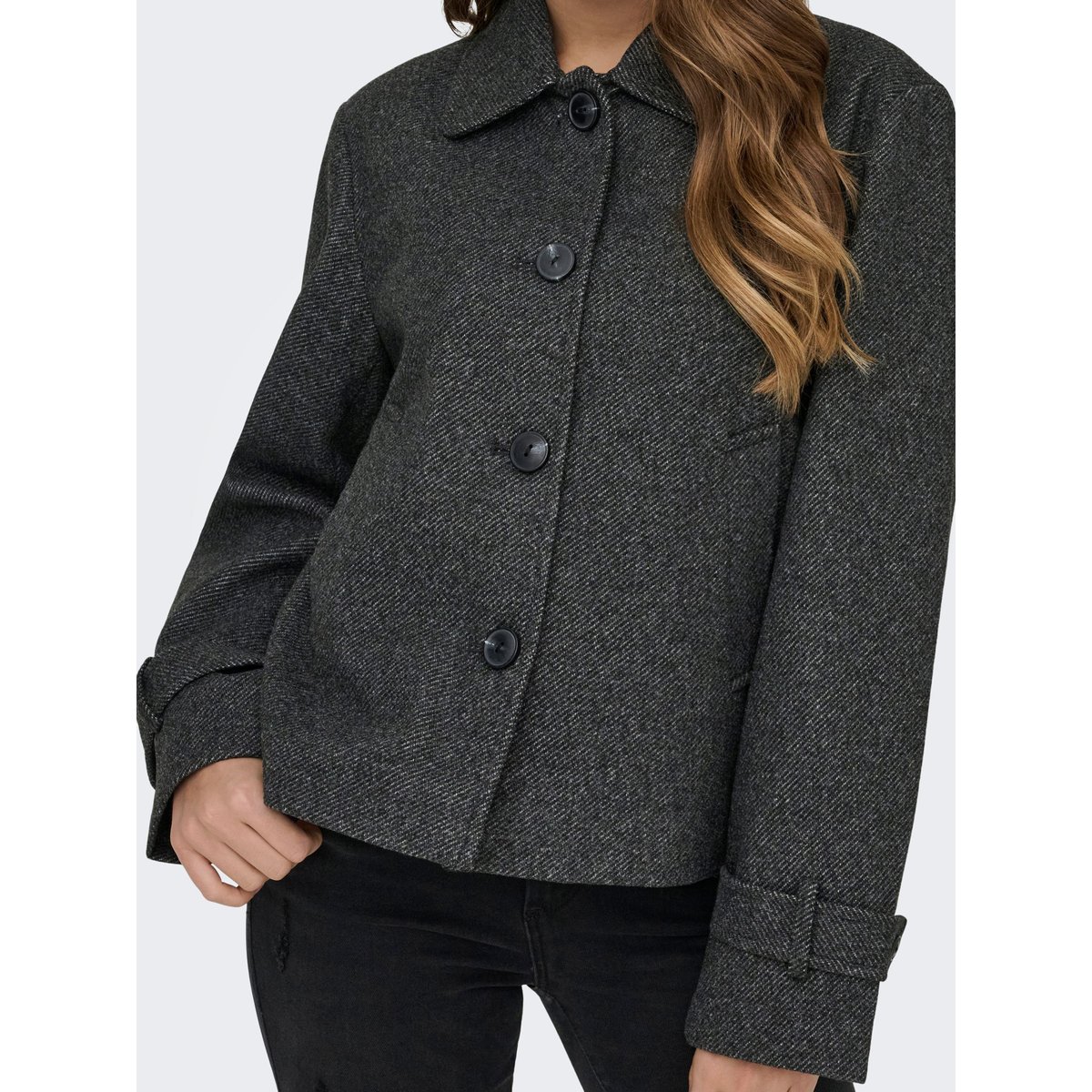Veste dark grey melange, ONLY