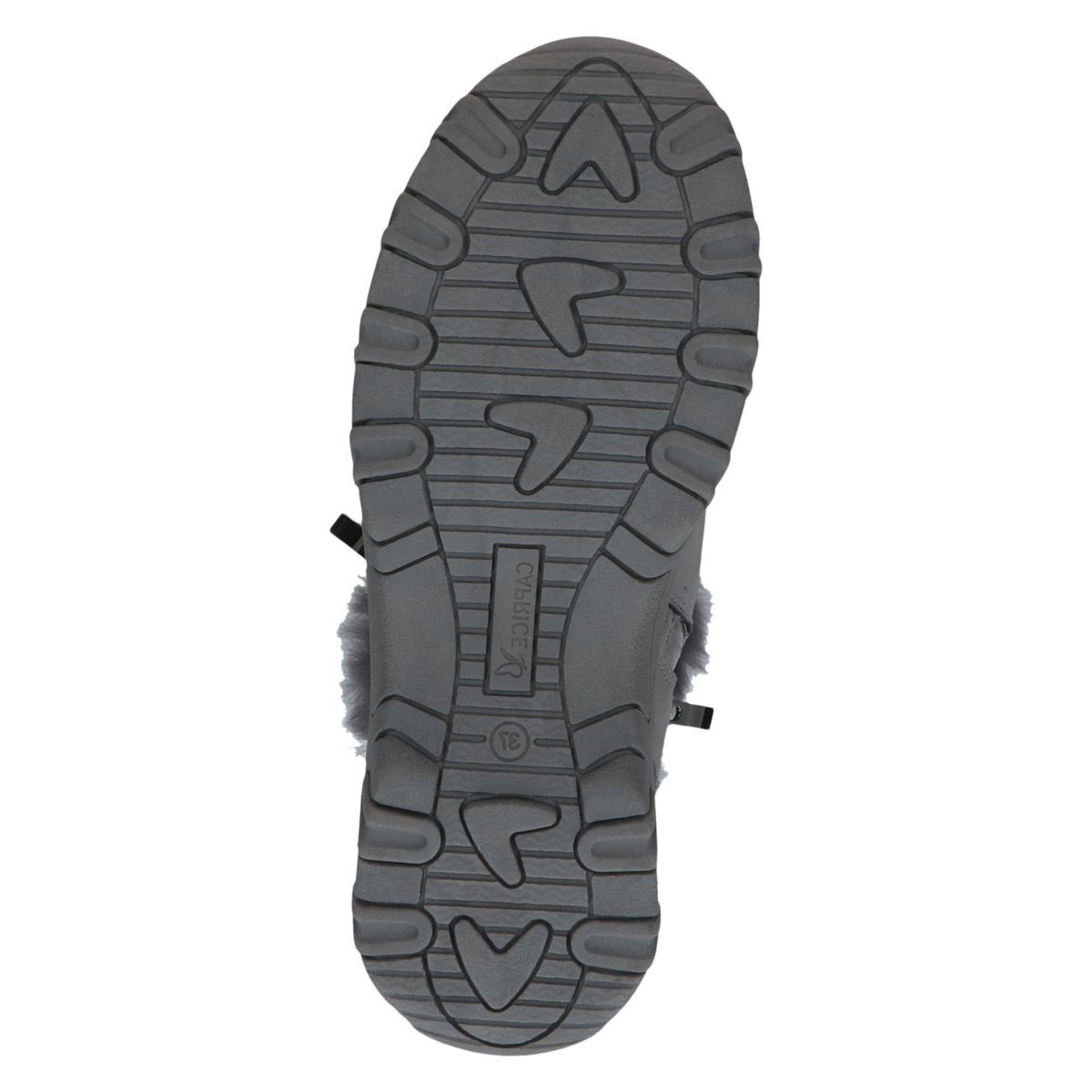 Bottine fourée marron mocca croco, CAPRICE
