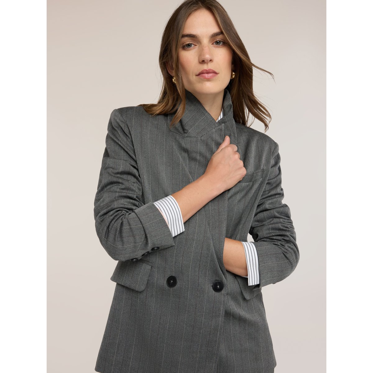 Veste croisée gris, MOTIVI