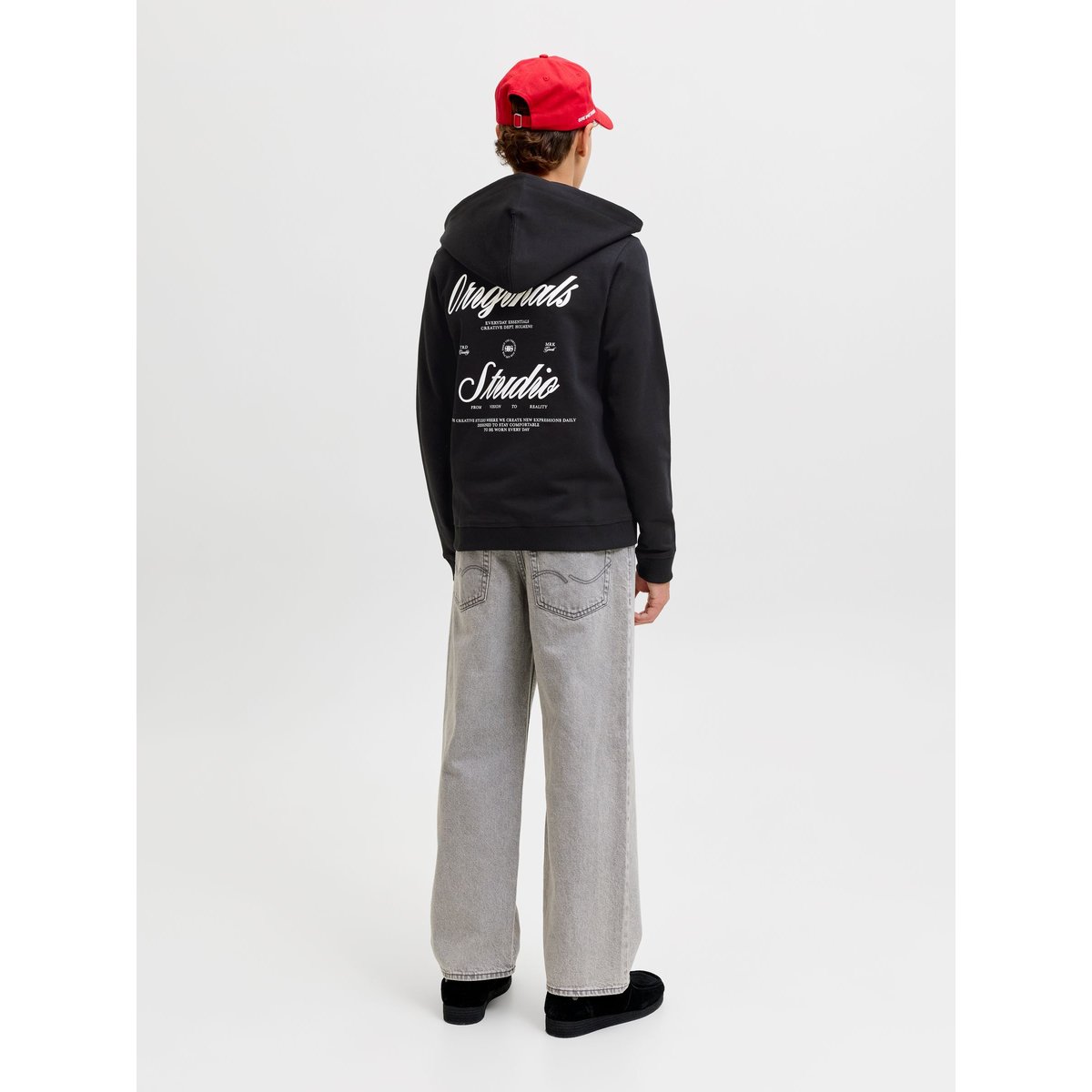 Sweat À Capuche black 1, JACK & JONES JUNIOR