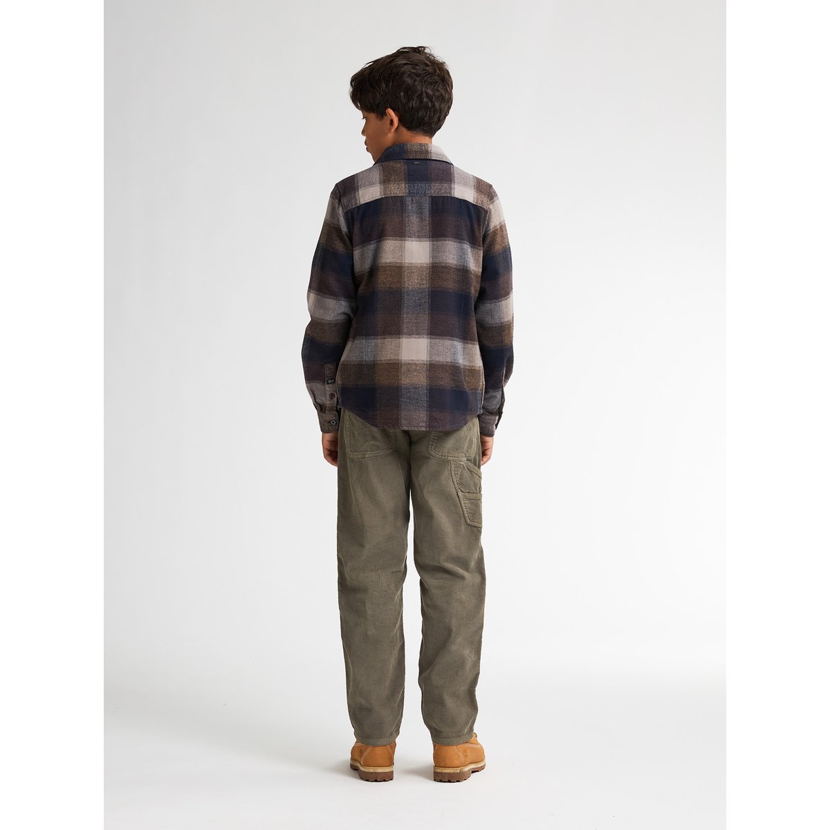 Chemise à carreaux clackamas marron mud, PETROL INDUSTRIES
