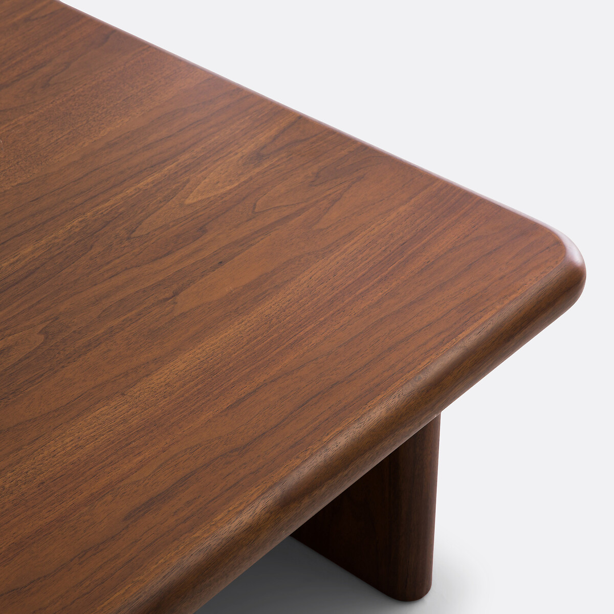 Salontafel in fineer notenhout, Curva notenhoutkleur, LA REDOUTE INTERIEURS