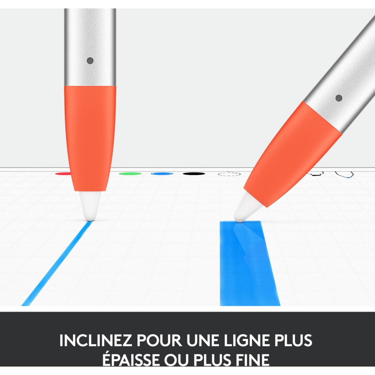 Stylet Crayon Intense Sorbet couleur unique, LOGITECH