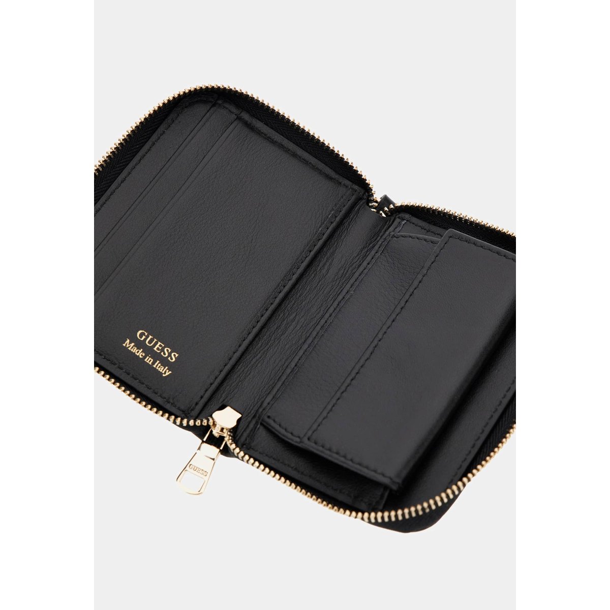 Portefeuille Florence Cuir Véritable noir, GUESS