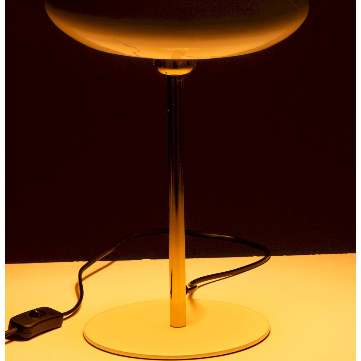 Lampe de table en métal chic blanc et doré, RECOLLECTION