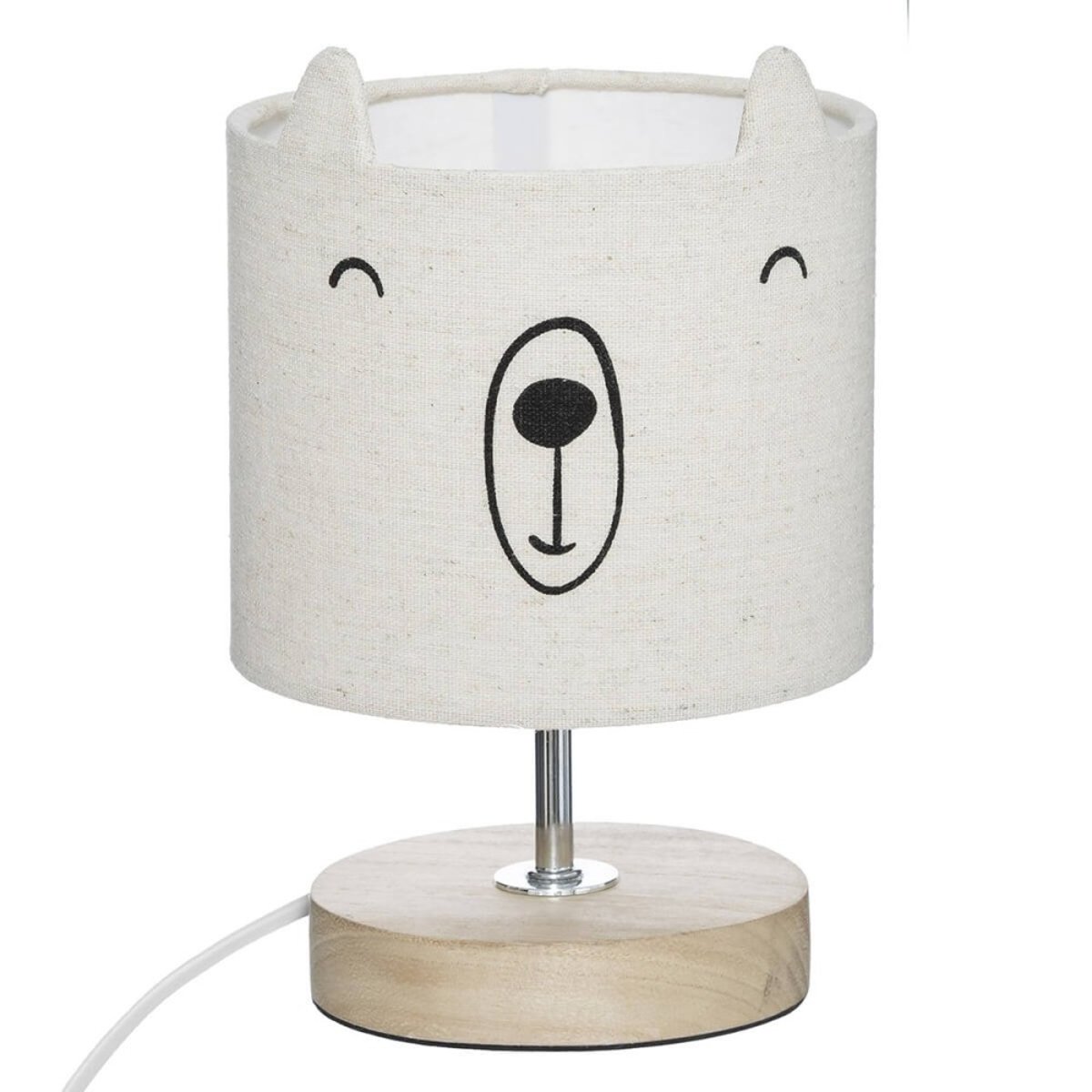 Lampe abat-jour ourson beige, ATMOSPHERA