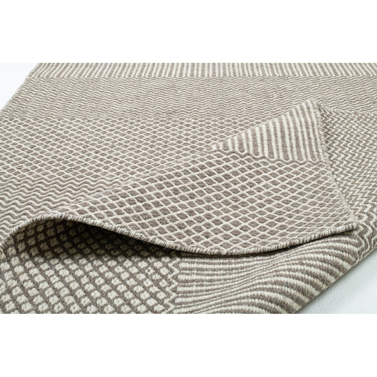 Tapis tissé main style scandinave - TRONDHEIM naturel, THEKO