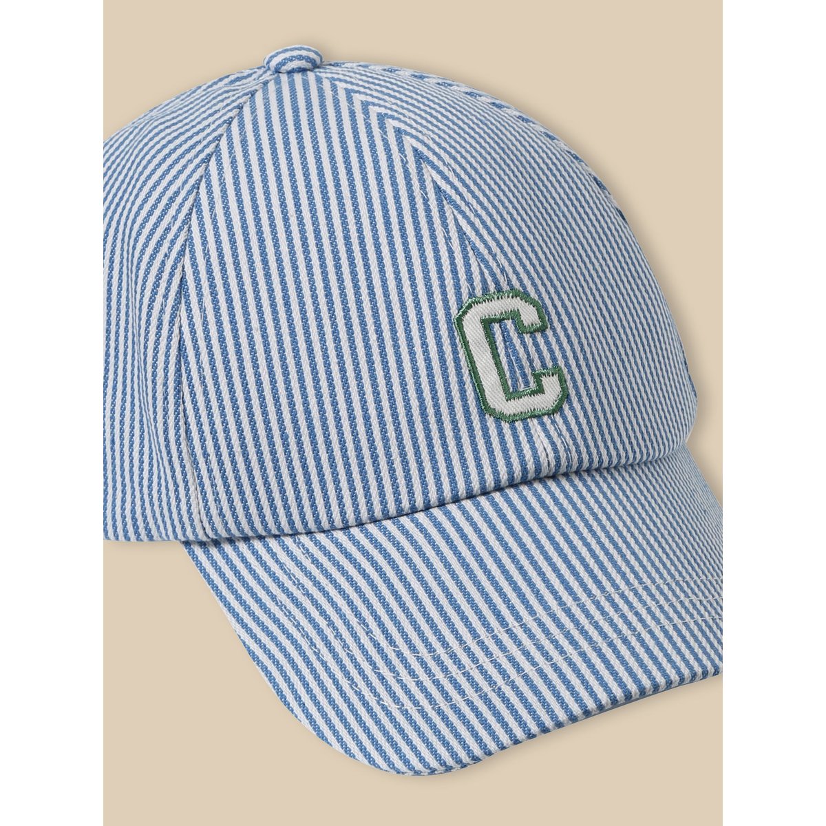 Casquette rayée rayure bleue, CYRILLUS