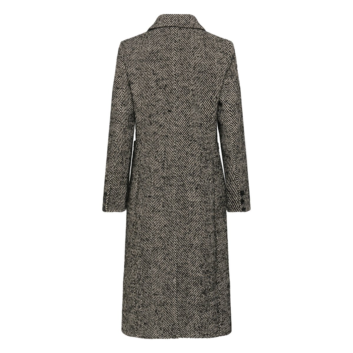 Manteau noir blanc black/chalk, KAFFE