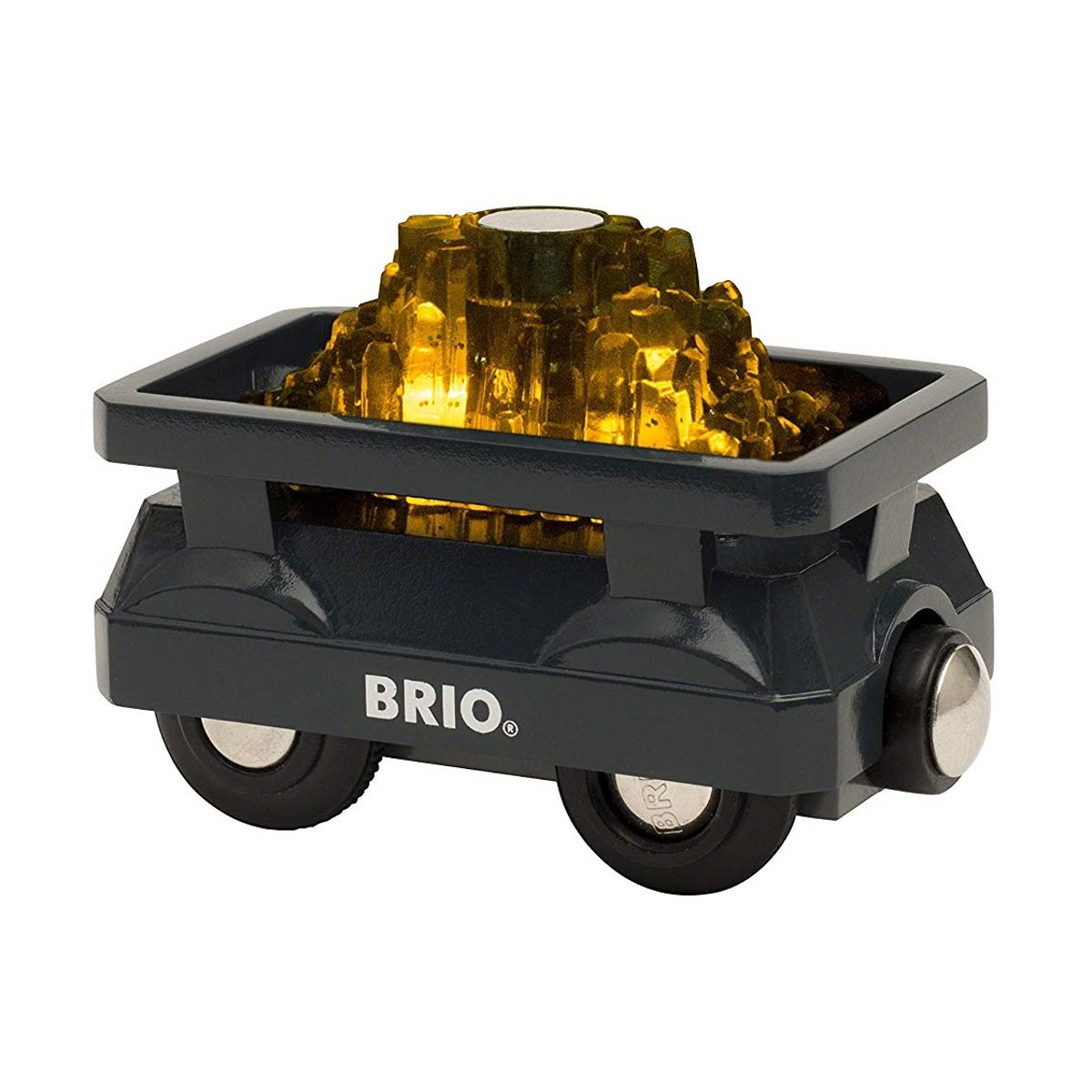 Wagon lumineux chargé d’or noir, BRIO