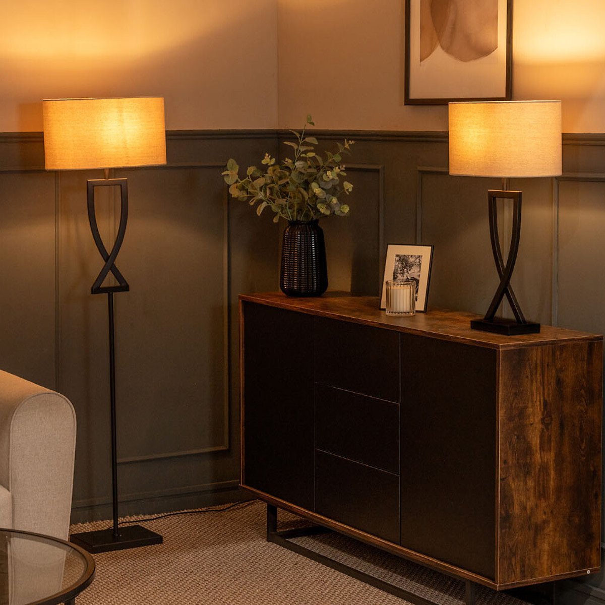 Kendrick Metal Table Lamp black, SO'HOME
