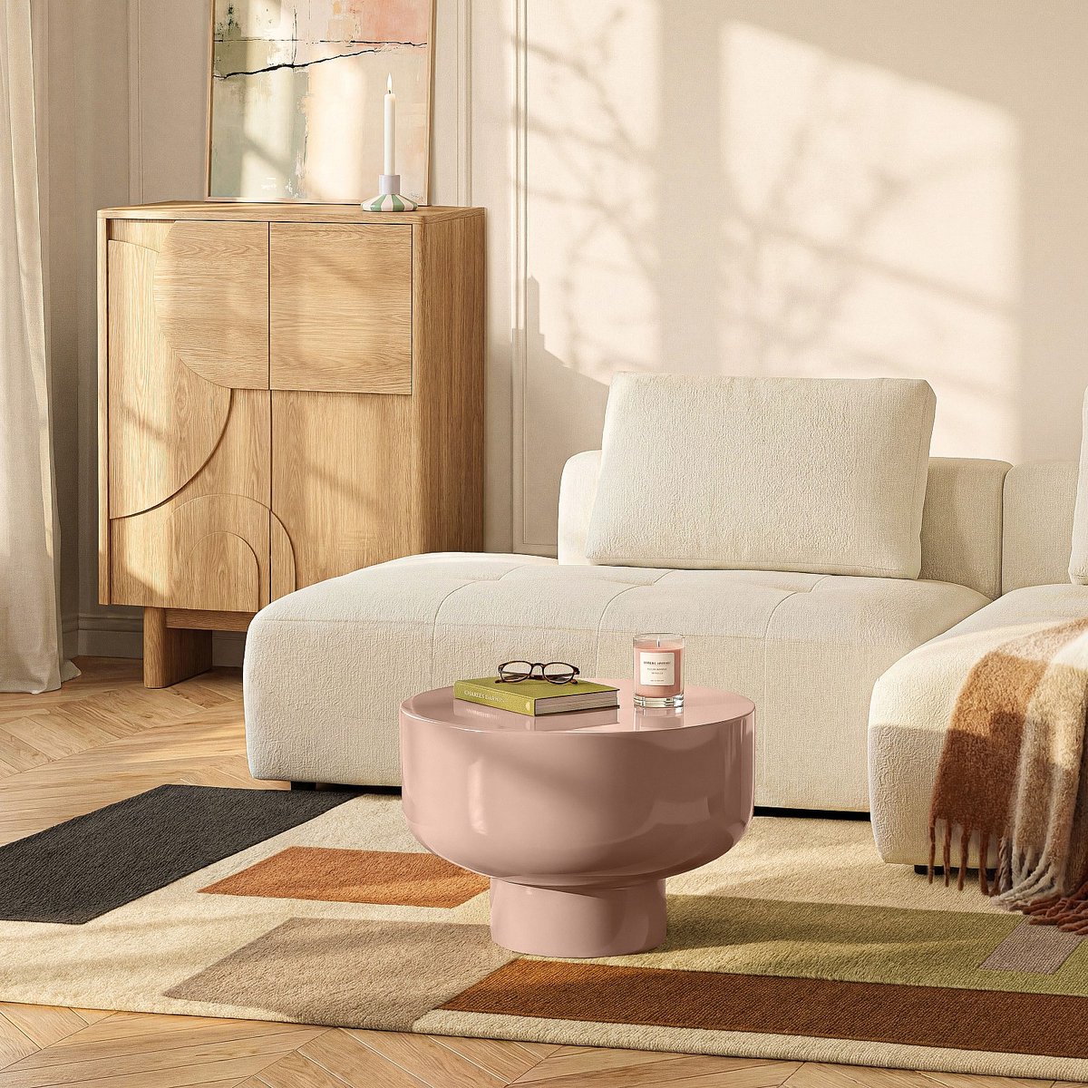 Table basse LIVIO marron, HABITAT