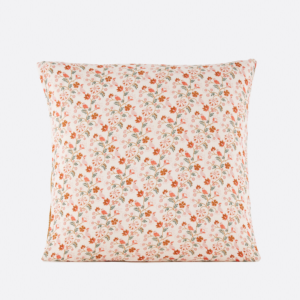 Taie d'oreiller enfant gaze/coton lavé, Nitti ecru/caramel, LA REDOUTE INTERIEURS
