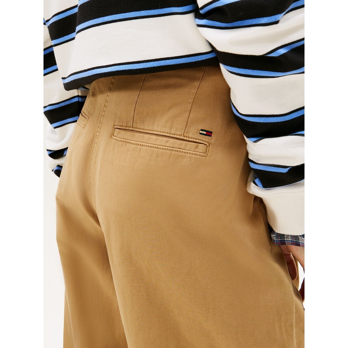 Calças chino, perneiras largas camel, TOMMY JEANS