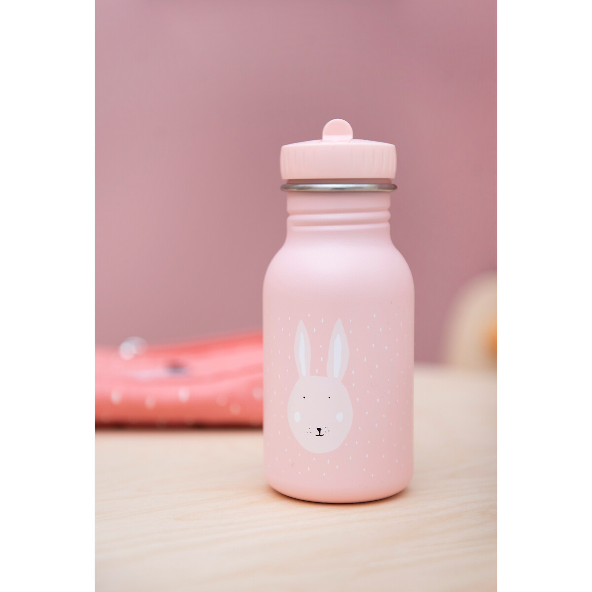 Gourde enfant 350 ml Mrs Rabbit rose, TRIXIE