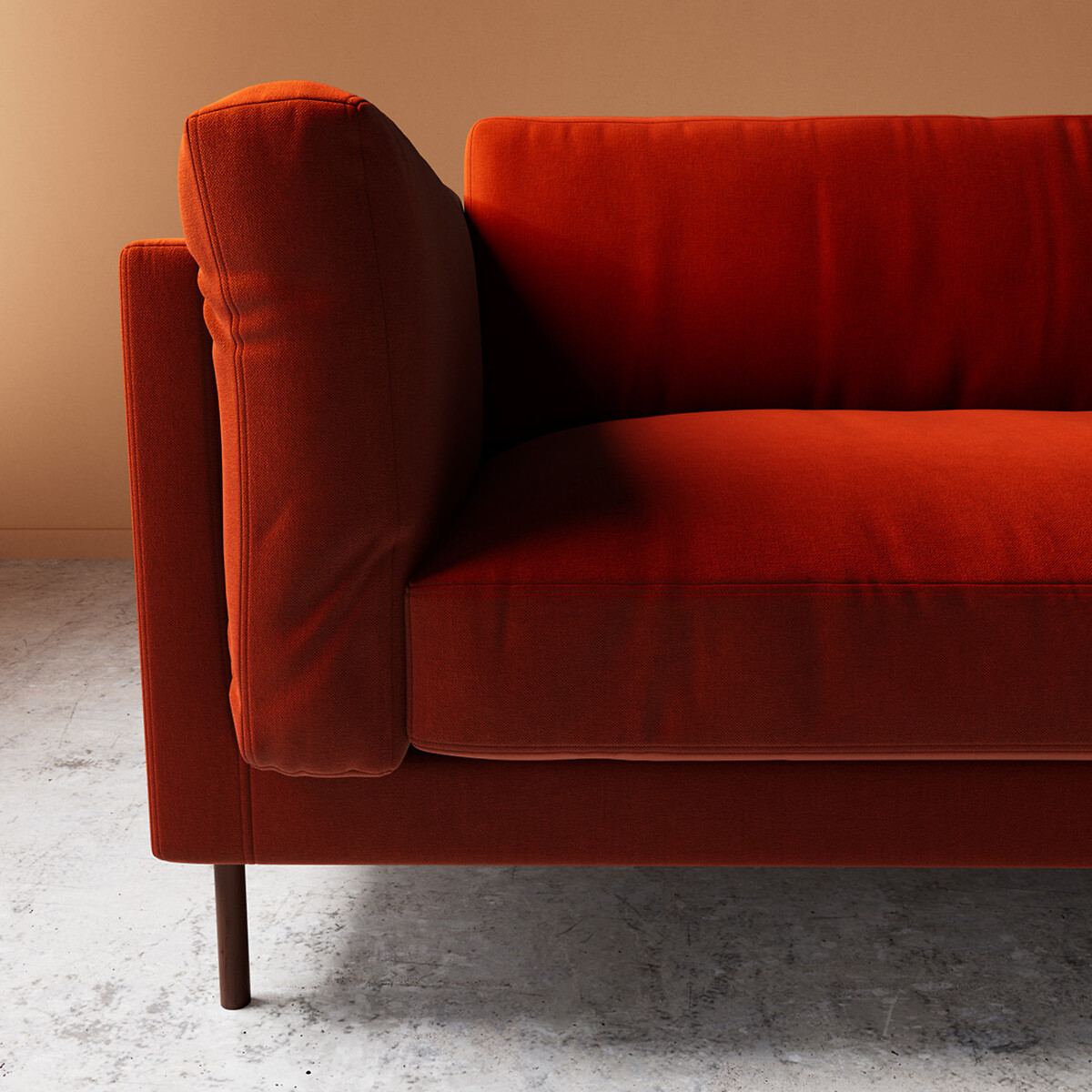 Munich Crushed Velvet 2/3/4 Seater Sofa harissa, SWOON