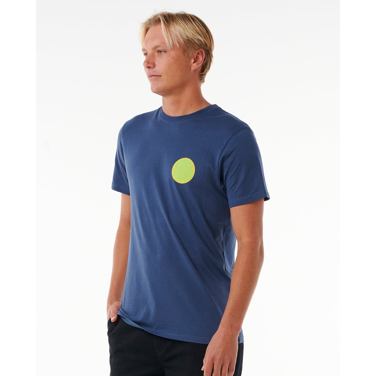 T-shirt à manches courtes WETTIE Passage ICON bleu marine délavé, RIP CURL