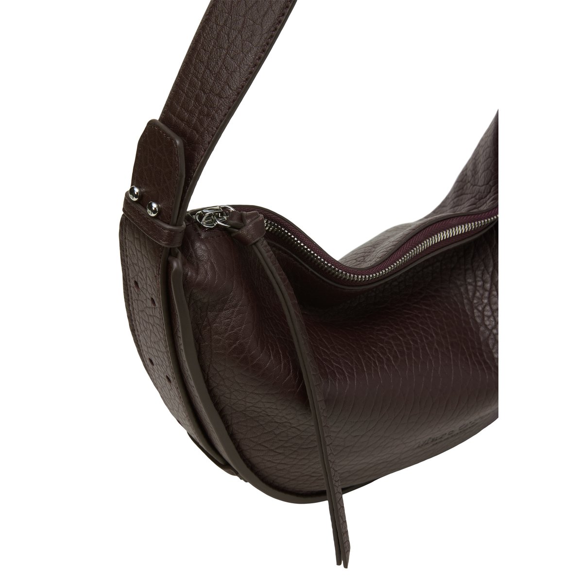 Sac à bandoulière medium en slouchy shape avec fond fixe rouge fonce, MARC O'POLO