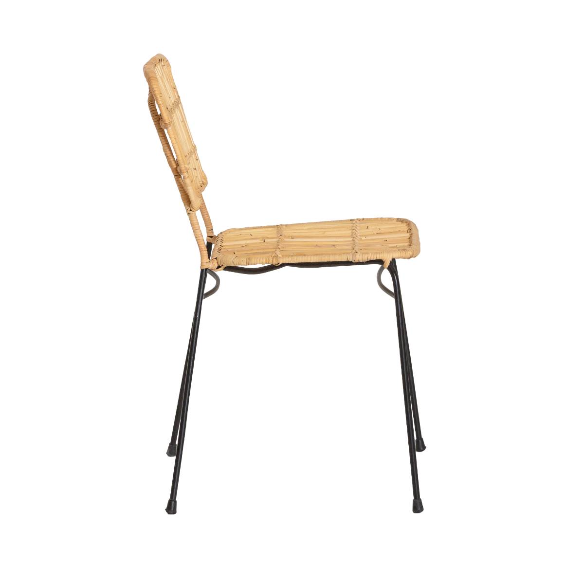Lot de 2 chaises en rotin SÉLINA bois clair, MADE IN MEUBLES 